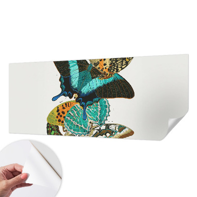 Vintage tapete Bunte Schmetterlinge