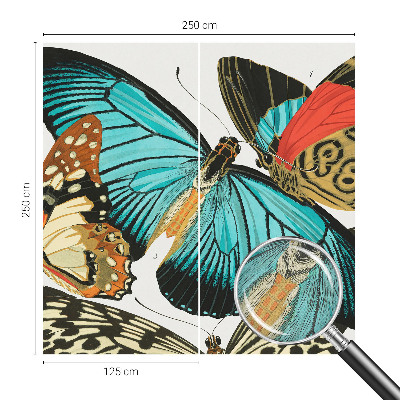 Selbstklebende Fototapete Bunte Schmetterlinge