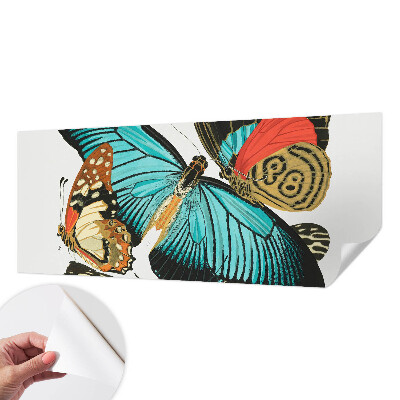 Selbstklebende Fototapete Bunte Schmetterlinge