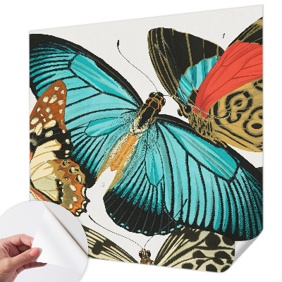 Selbstklebende Fototapete Bunte Schmetterlinge