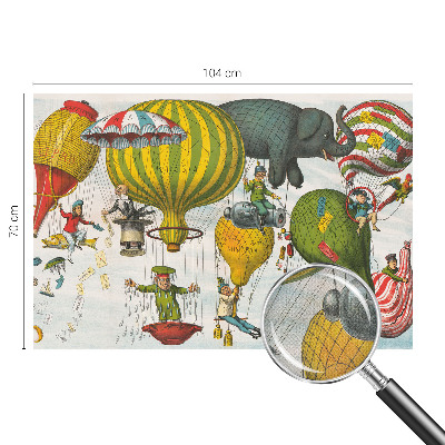 Selbstklebende Fototapete fürs Wohnzimmer Ballonfahrt