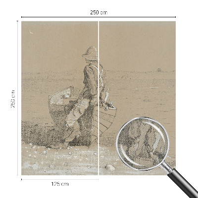 Selbstklebende Fototapete fürs Kinderzimmer Nostalgische Szene