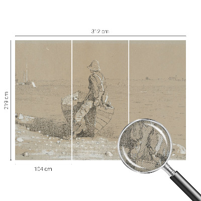 Selbstklebende Fototapete fürs Kinderzimmer Nostalgische Szene