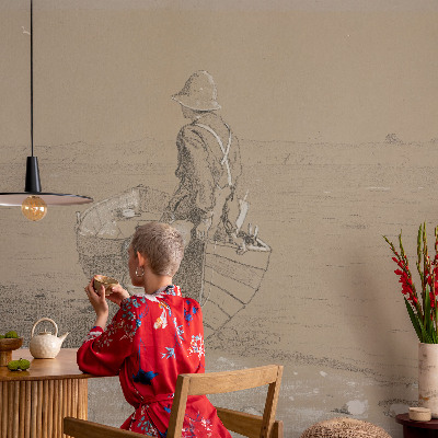 Selbstklebende Fototapete fürs Kinderzimmer Nostalgische Szene