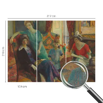 Fototapete in 3D-Optik mit klassischer Eleganz