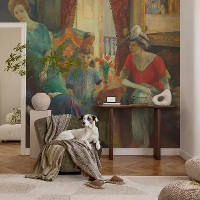 Fototapete in 3D-Optik mit klassischer Eleganz