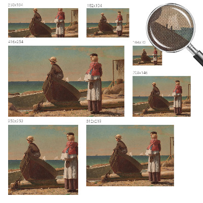 Moderne Fototapete nach Maß Küstenszene