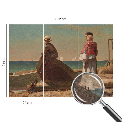 Moderne Fototapete nach Maß Küstenszene