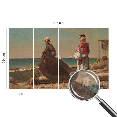 Moderne Fototapete nach Maß Küstenszene