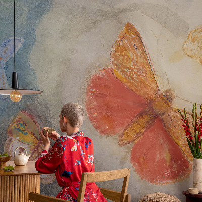 Fototapete nach Maß Bunte Schmetterlinge