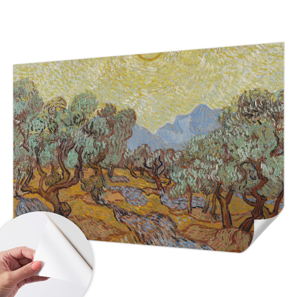 Moderne Fototapete nach Maß Olivenbäume