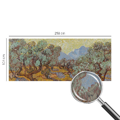 Moderne Fototapete nach Maß Olivenbäume