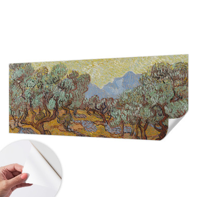 Moderne Fototapete nach Maß Olivenbäume