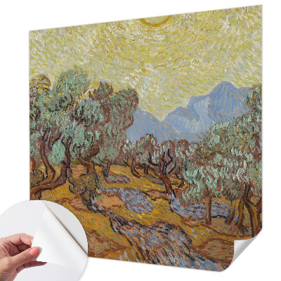 Moderne Fototapete nach Maß Olivenbäume