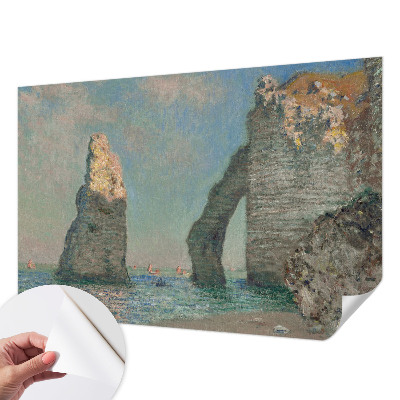 Vintage Tapete mit einem Motiv einer felsigen Landschaft