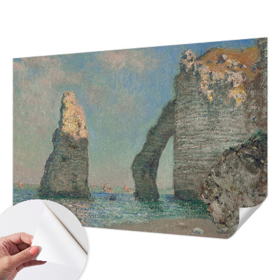 Vintage Tapete mit einem Motiv einer felsigen Landschaft