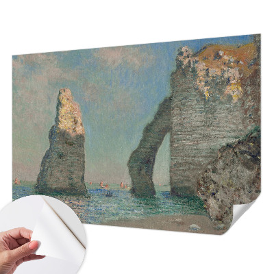 Vintage Tapete mit einem Motiv einer felsigen Landschaft