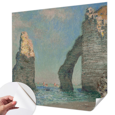 Vintage Tapete mit einem Motiv einer felsigen Landschaft