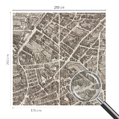 Selbstklebende Fototapete mit Motiv 'Stadtlabyrinth'