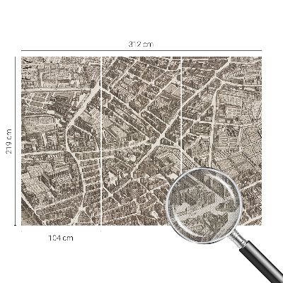 Selbstklebende Fototapete mit Motiv 'Stadtlabyrinth'