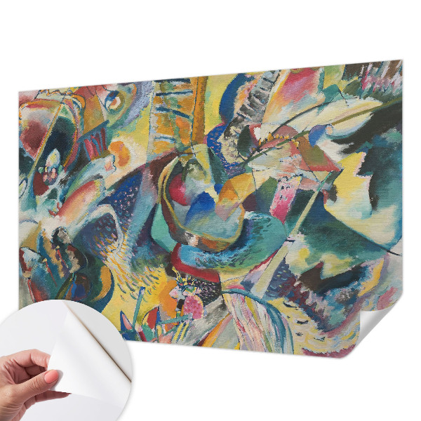 Selbstklebende Fototapete fürs Wohnzimmer Farbenfrohe abstrakte