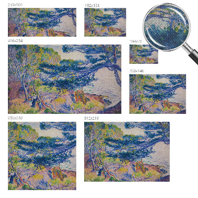 Selbstklebende Fototapete fürs Kinderzimmer mit impressionistischer Landschaft
