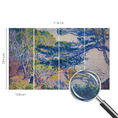 Selbstklebende Fototapete fürs Kinderzimmer mit impressionistischer Landschaft