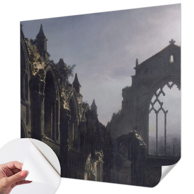 Selbstklebende Fototapete fürs Schlafzimmer gotische Ruinen