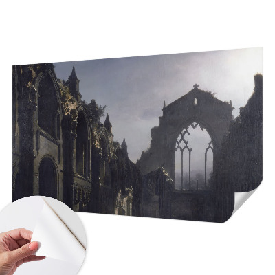 Selbstklebende Fototapete fürs Schlafzimmer mit Motiv gotischer Ruinen