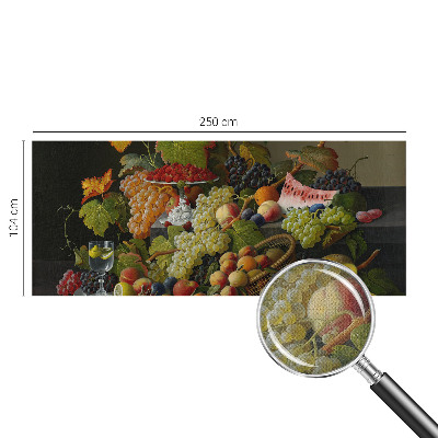 Fototapete in 3D-Optik mit Fruchtmotiv