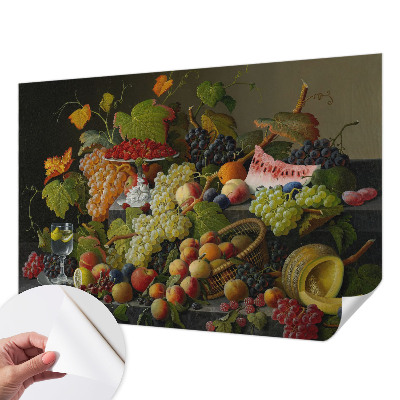 Fototapete in 3D-Optik mit Fruchtmotiv