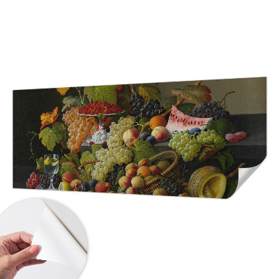 Fototapete in 3D-Optik mit Fruchtmotiv