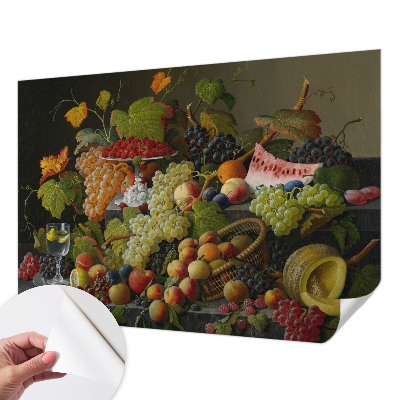 Fototapete in 3D-Optik mit Fruchtmotiv