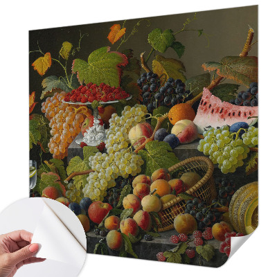 Fototapete in 3D-Optik mit Fruchtmotiv
