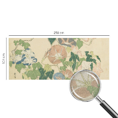 79D-Fototapete fürs Wohnzimmer Florale Eleganz