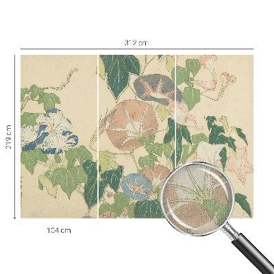 79D-Fototapete fürs Wohnzimmer Florale Eleganz