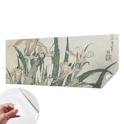 79D-Fototapete fürs Schlafzimmer Zarte Schwertlilien