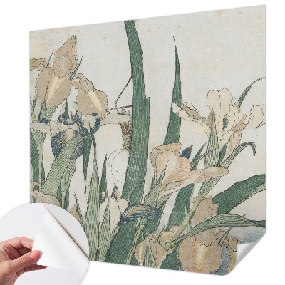 79D-Fototapete fürs Schlafzimmer Zarte Schwertlilien