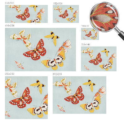 Motivtapete fürs Wohnzimmer Künstlerische Schmetterlinge