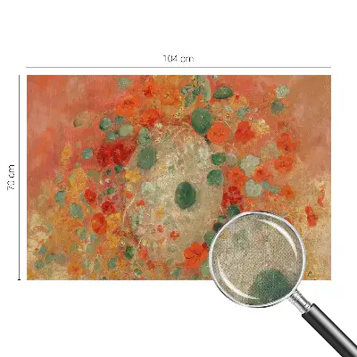 Motivtapete nach Maß mit abstraktem Blumenmotiv