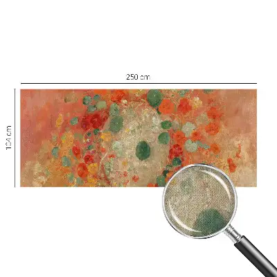 Motivtapete nach Maß mit abstraktem Blumenmotiv
