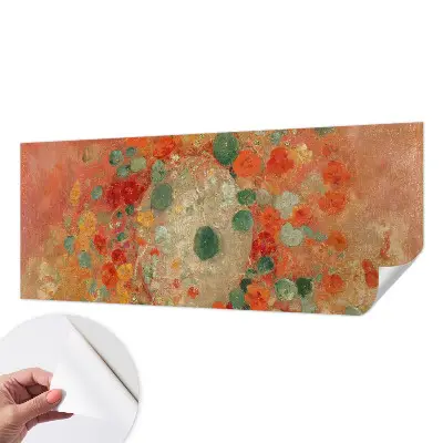 Motivtapete nach Maß mit abstraktem Blumenmotiv