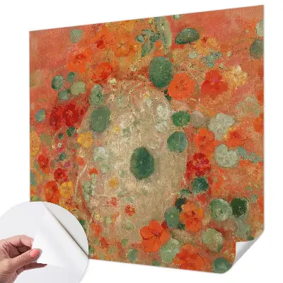 Motivtapete nach Maß mit abstraktem Blumenmotiv