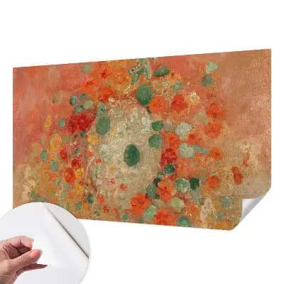 Motivtapete nach Maß mit abstraktem Blumenmotiv