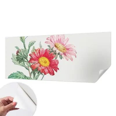 Moderne Fototapete nach Maß mit zarten Blüten