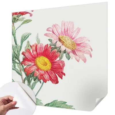 Moderne Fototapete nach Maß mit zarten Blüten