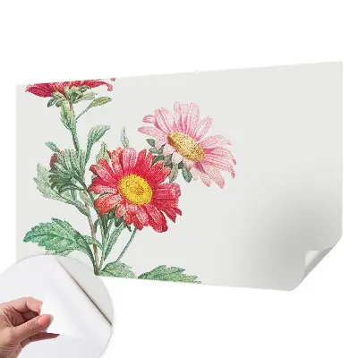 Moderne Fototapete nach Maß mit zarten Blüten