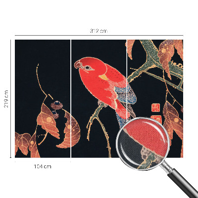 Motivtapete fürs Wohnzimmer Exotischer Vogel