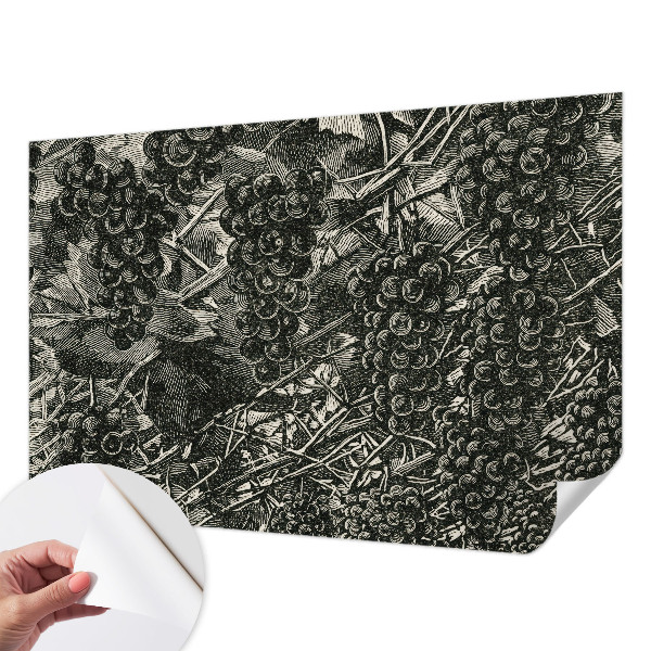 Hochwertige Bildtapete Traubenabdruck