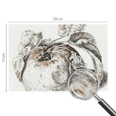 Selbstklebende Fototapete fürs Schlafzimmer Apfelblätter